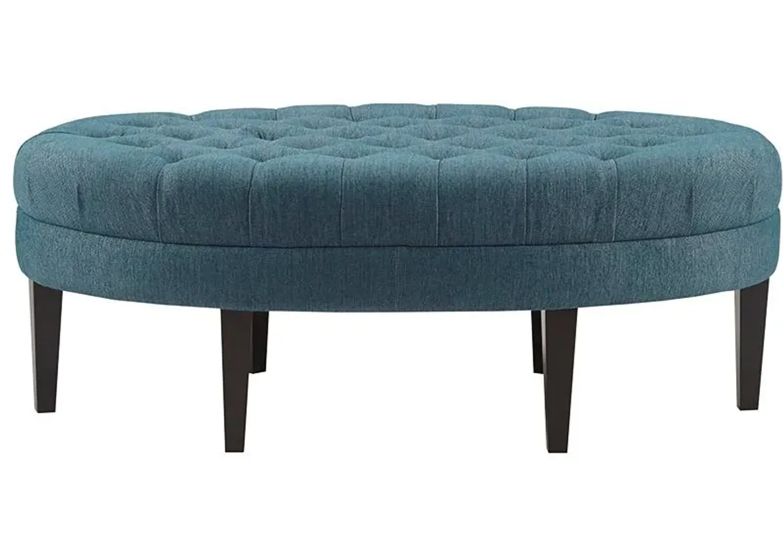 Olliix by Madison Park Blue Martin Surfboard Tufted Ottoman