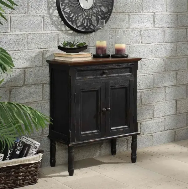 Crestview Collection Element Black Accent Cabinet