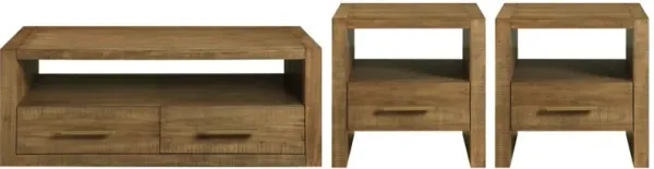 Steve Silver Co. Garland 3-Piece Toffee Occasional Table Set