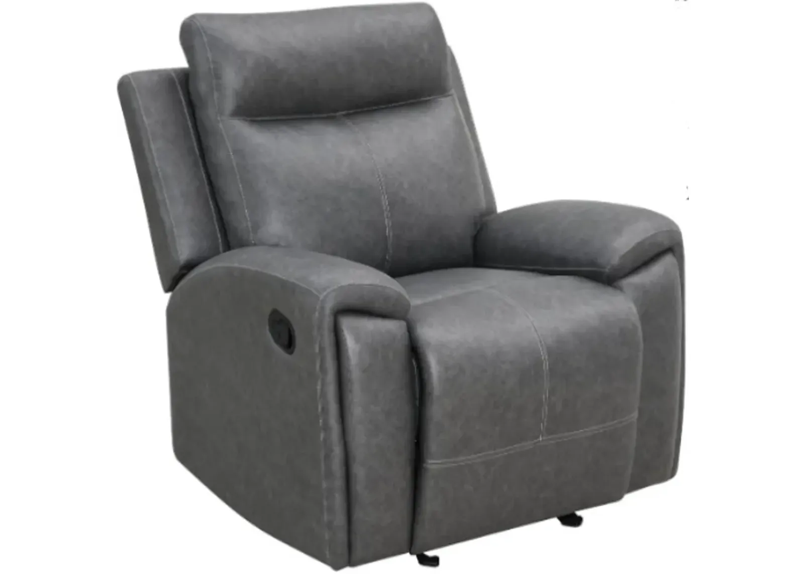 Steve Silver Co. Gaston Gray Manual Glider Recliner