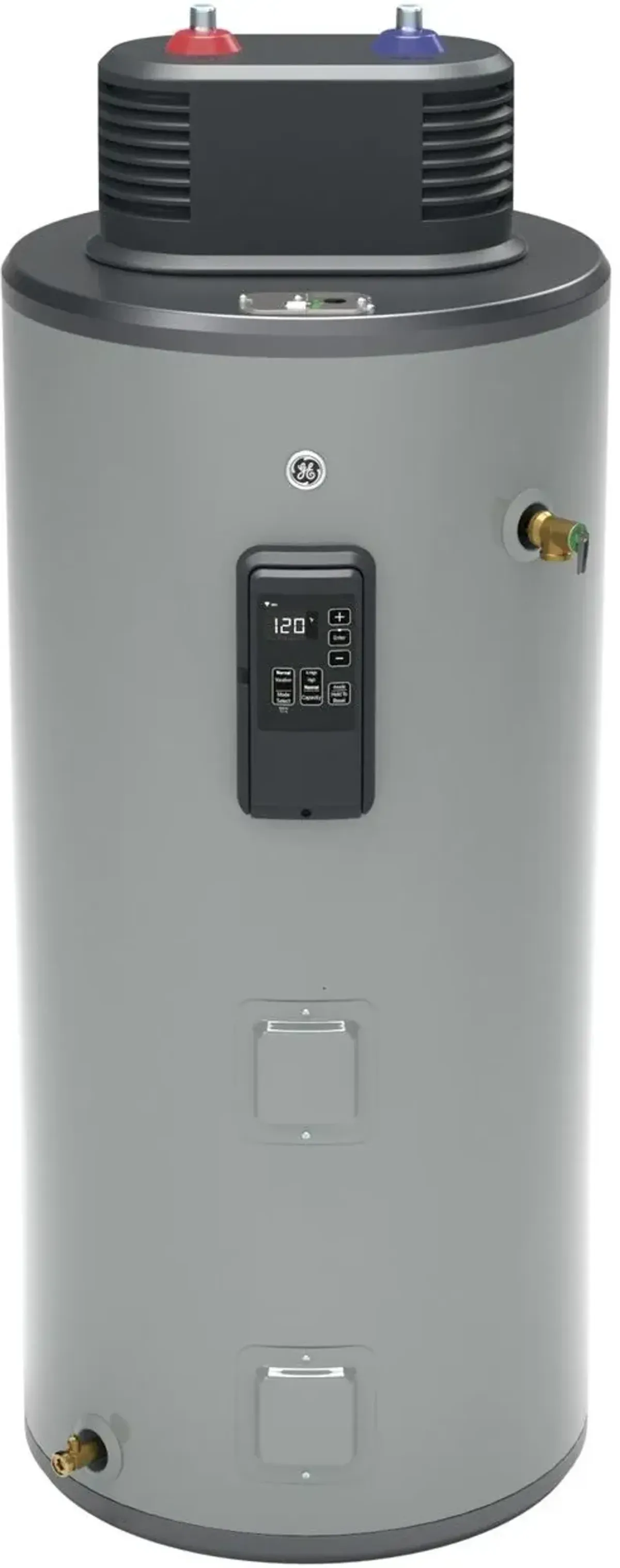 GE® 50 Gallon Diamond Gray Smart Short Electric Water Heater with Flexible Capacity