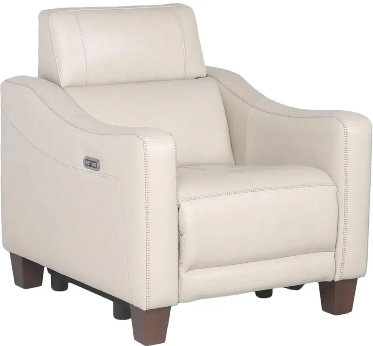 Steve Silver Co. Giorno Ivory Power Recliner