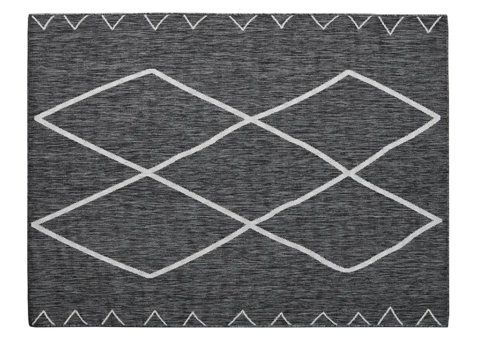 Olliix by Madison Park Darya Grey/White 8x10' Moroccan Indoor/Outdoor Rug