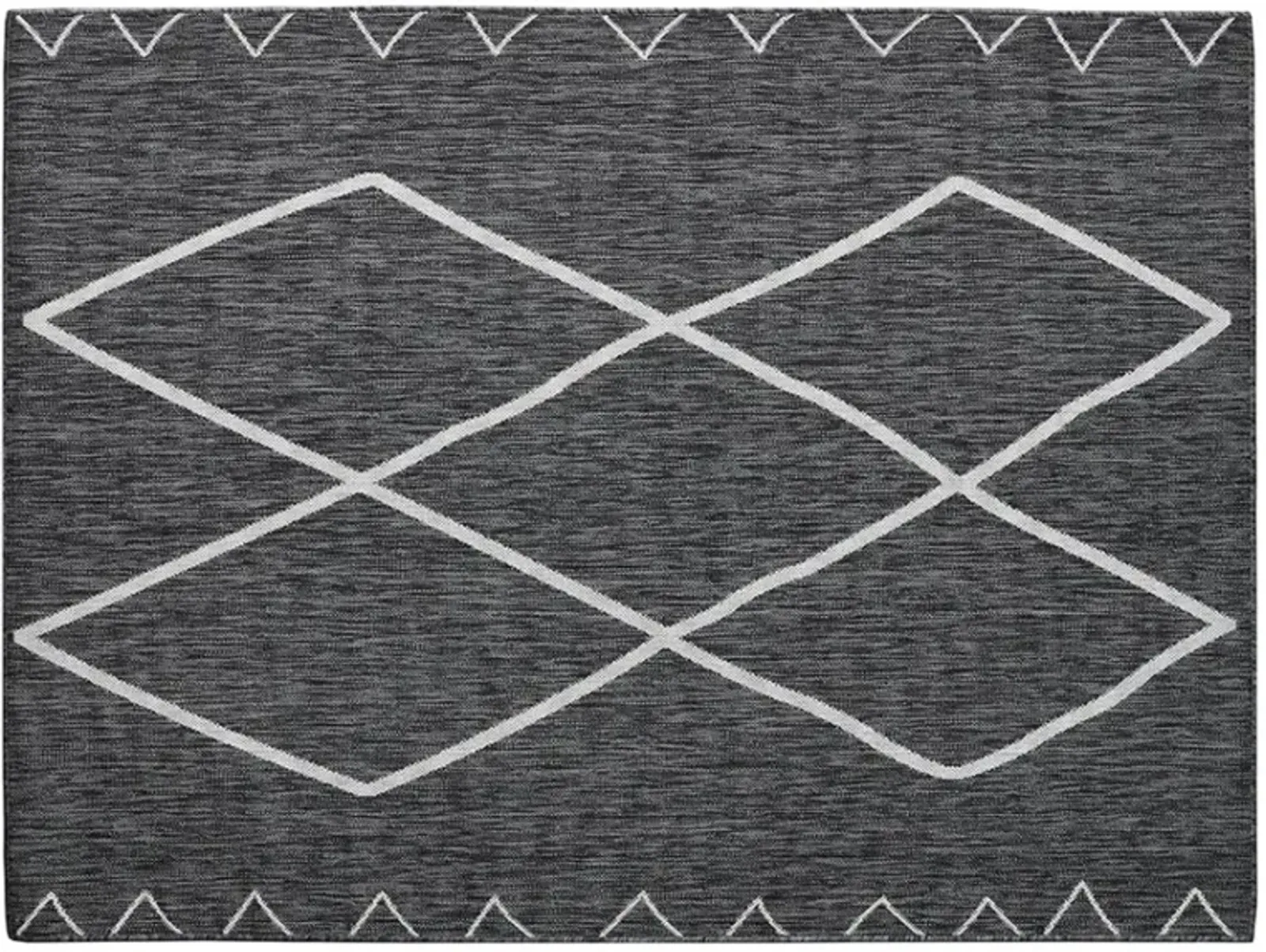 Olliix by Madison Park Darya Grey/White 8x10' Moroccan Indoor/Outdoor Rug