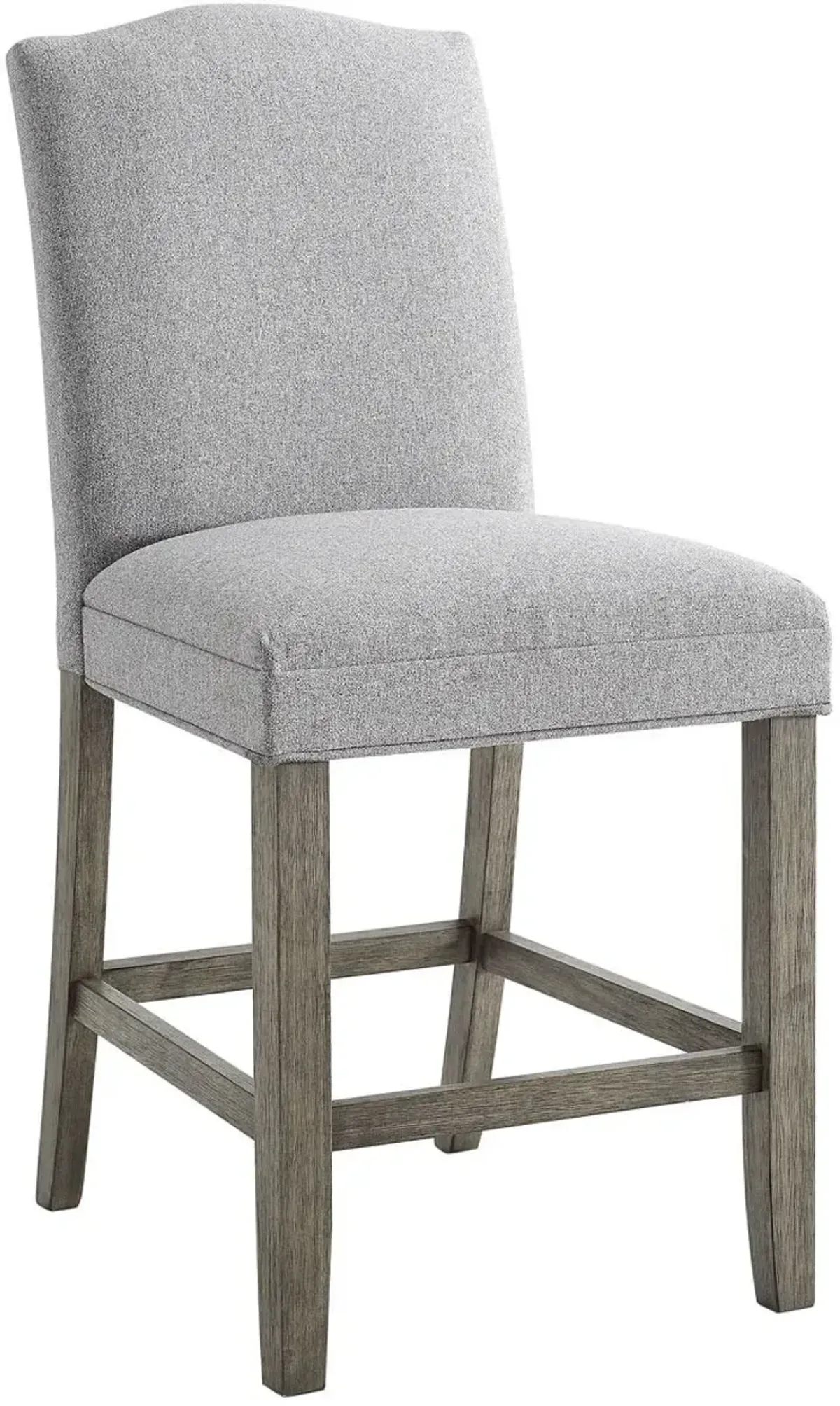 Steve Silver Co. Grayson Ash-Gray/Driftwood Upholstered Counter Stool