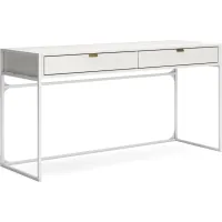 Signature Design by Ashley® Deznee White 2 Drawers Office Desk