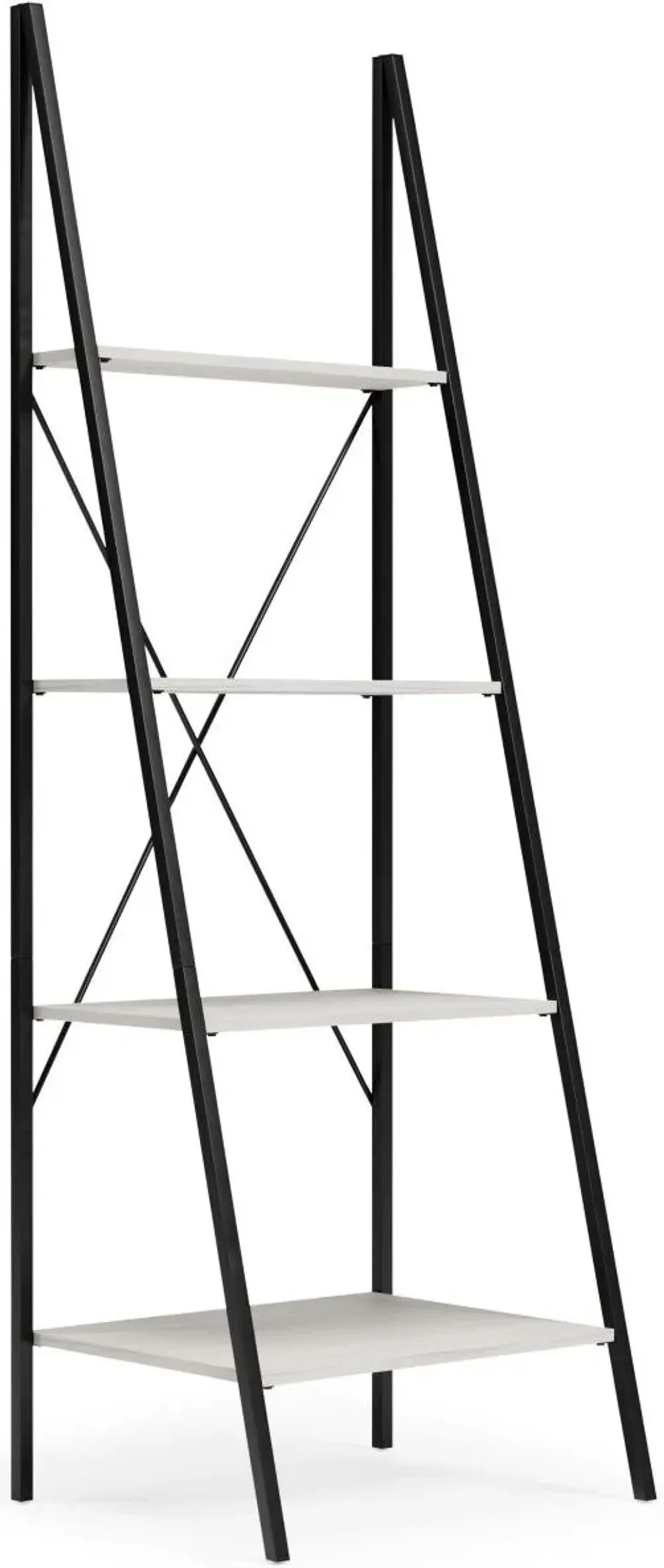 Signature Design by Ashley® Bayflynn White/Black 4 Shelves Bookcase