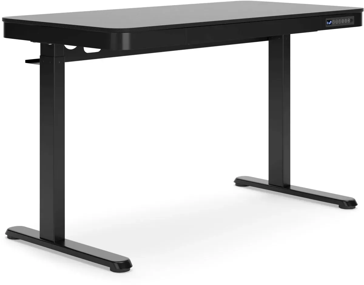 Signature Design by Ashley® Lynxtyn Black 28" Adjustable Height Office Desk