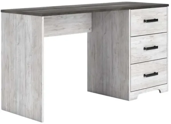 Signature Design by Ashley® Shawburn Dark Charcoal Gray/White Home Office Desk