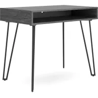 Signature Design by Ashley® Strumford Charcoal Grey Office Desk