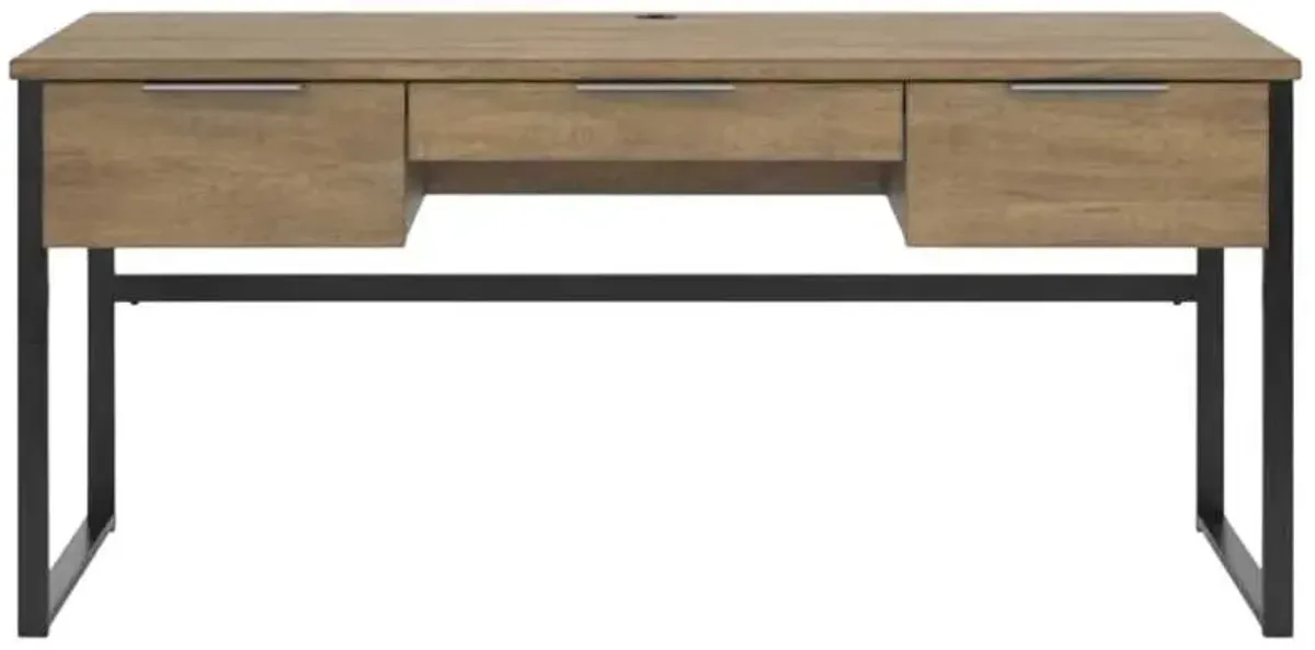 Signature Design by Ashley® Montia Gunmetal/Light Brown Home Office Desk