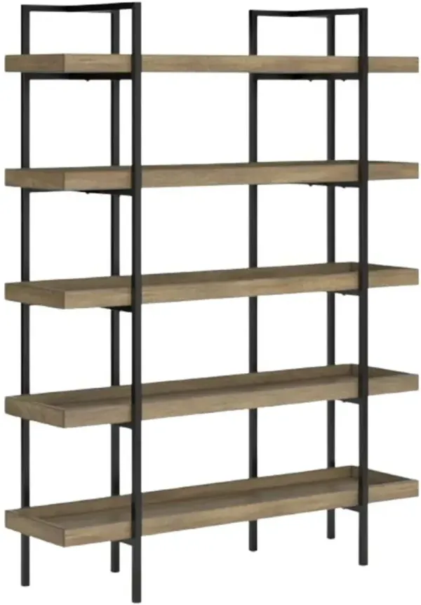 Signature Design by Ashley® Montia Gunmetal/Light Brown Bookcase