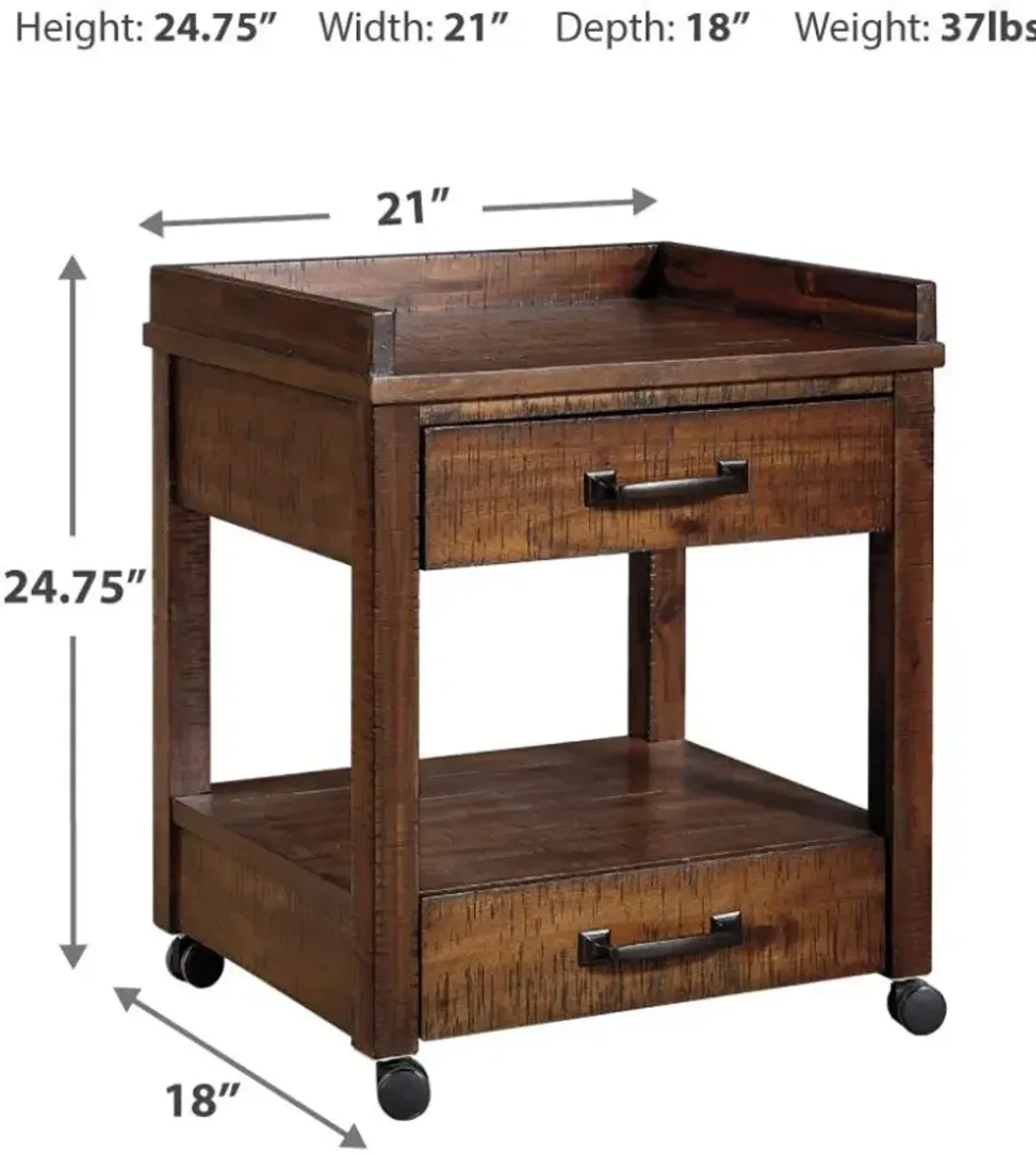 Signature Design by Ashley® Baldridge Rustic Brown Printer Stand