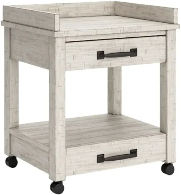 Signature Design by Ashley® Carynhurst Distressed Whitewash Printer Stand