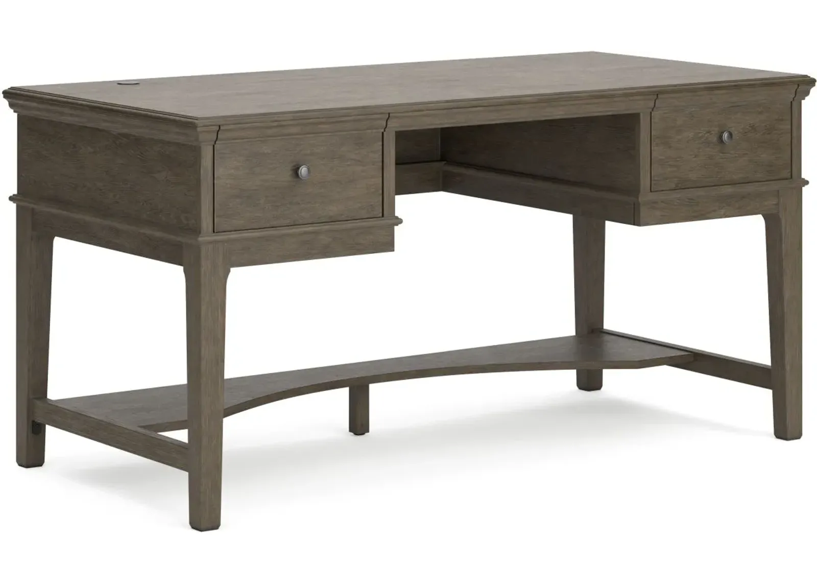 Signature Design by Ashley® Janismore Weathered Gray Office Storage Leg Desk