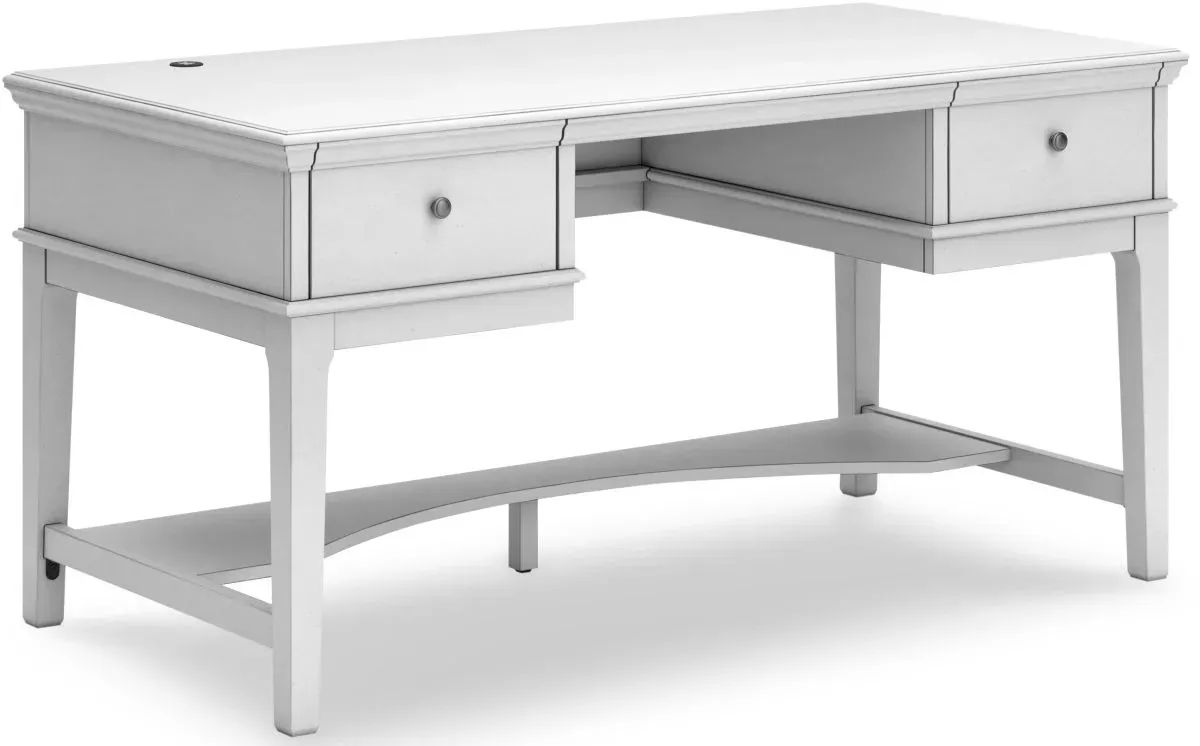 Signature Design by Ashley® Kanwyn Whitewash Office Storage Leg Desk