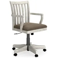 Signature Design by Ashley® Havalance White Home Office Desk Chair
