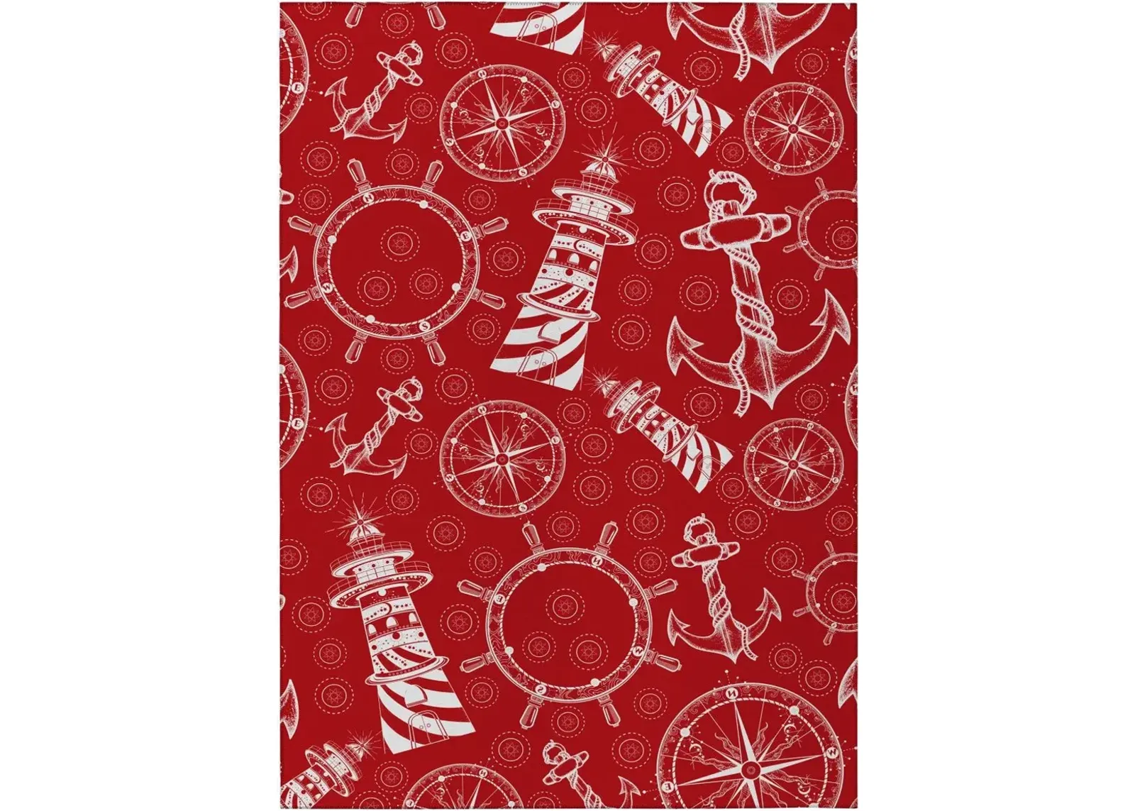 Dalyn Rug Company Harbor Red 5'x8' Style 2 Area Rug