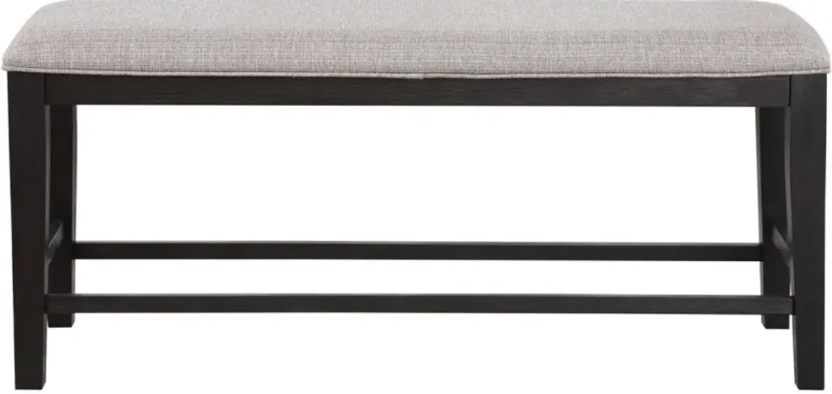 Steve Silver Co. Halle Ebony/Oatmeal Counter Dining Bench