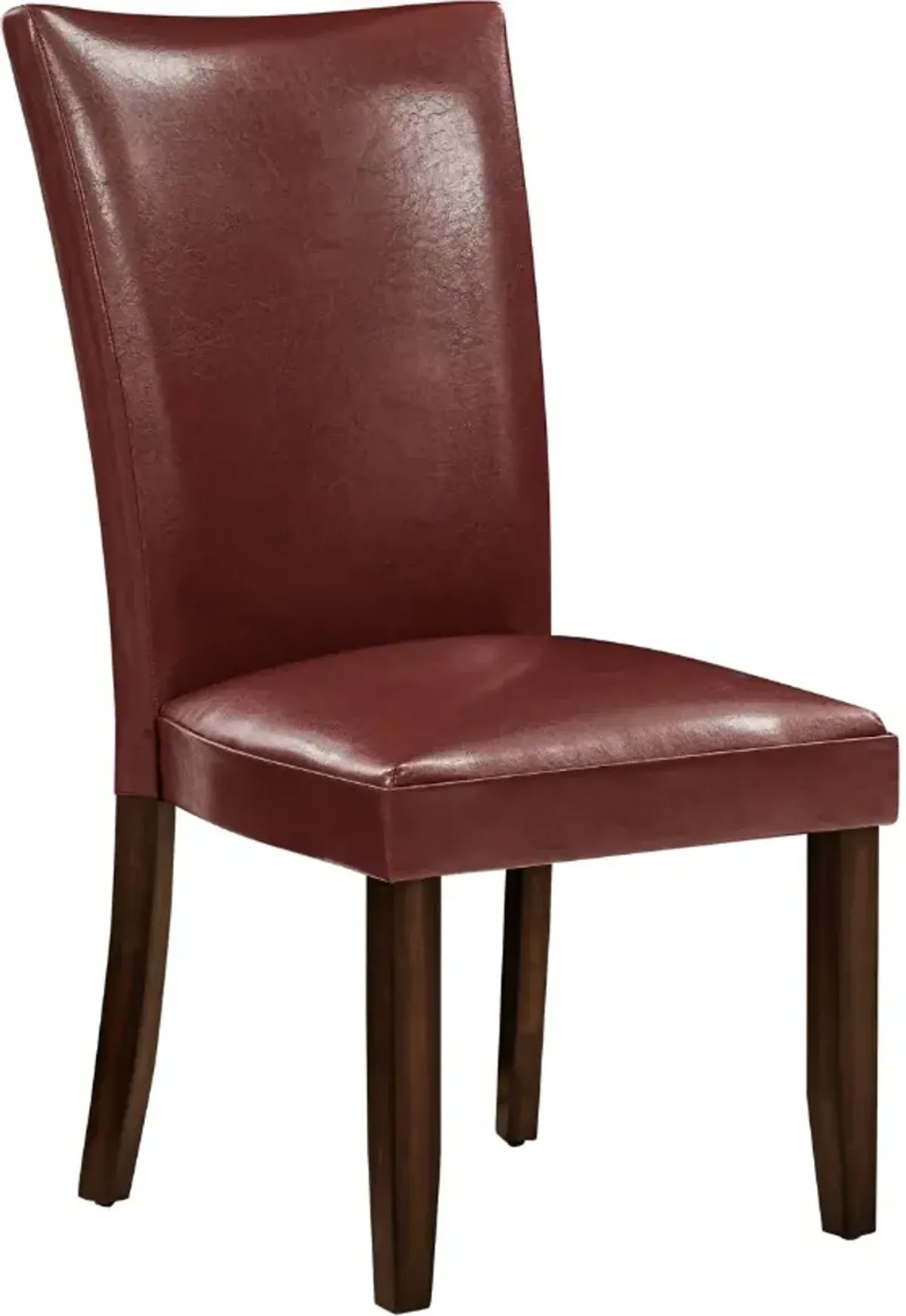 Steve Silver Co. Hartford Dark Oak/Red Upholstered Dining Side Chair