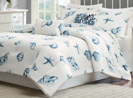Olliix by Harbor House Beach House Blue Full Comforter Set