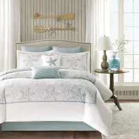 Olliix by Harbor House White Queen Maya Bay Comforter Set