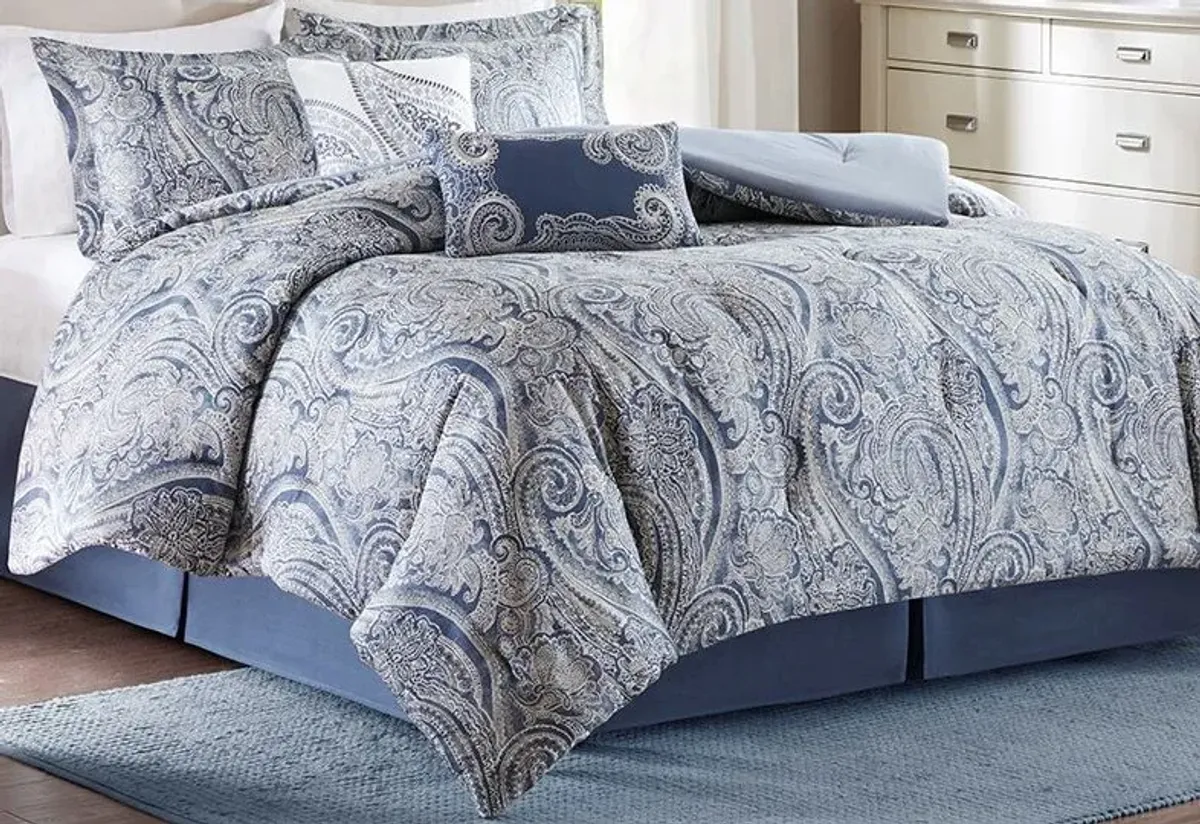 Olliix by Harbor House Stella 6 Piece Multi Full Comforter Set