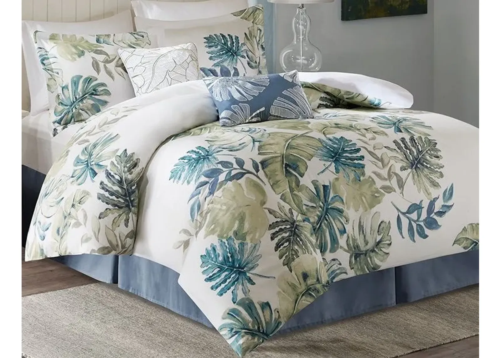 Olliix by Harbor House 6 Piece Multi Full Lorelai Cotton Printed Comforter Set