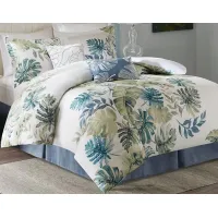 Olliix by Harbor House 6 Piece Multi Queen Lorelai Cotton Printed Comforter Set