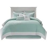 Olliix by Harbor House Coastline Aqua Full Comforter Set
