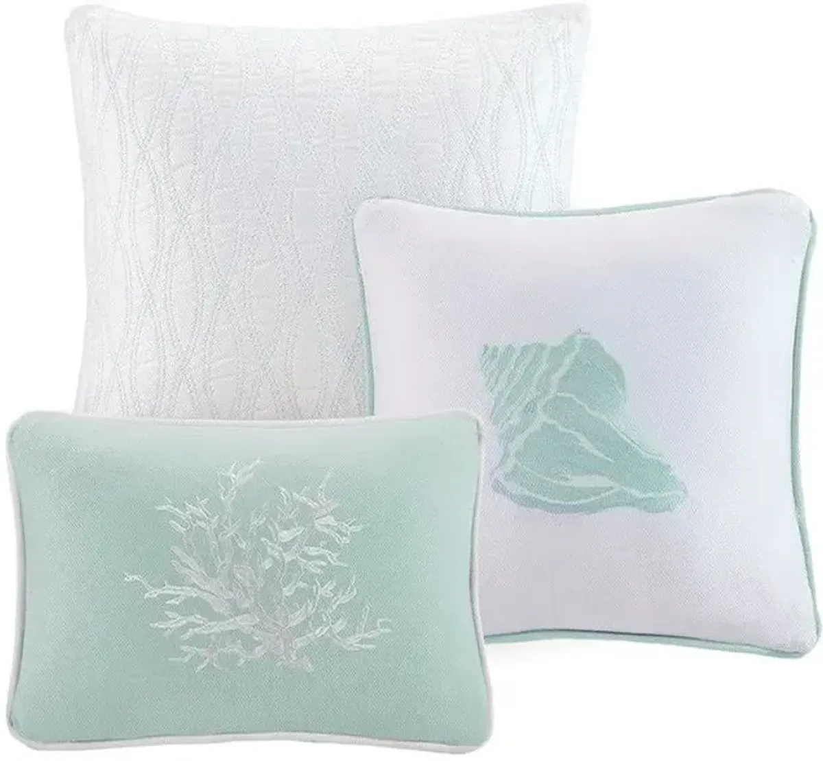 Olliix by Harbor House Coastline Aqua Queen Comforter Set