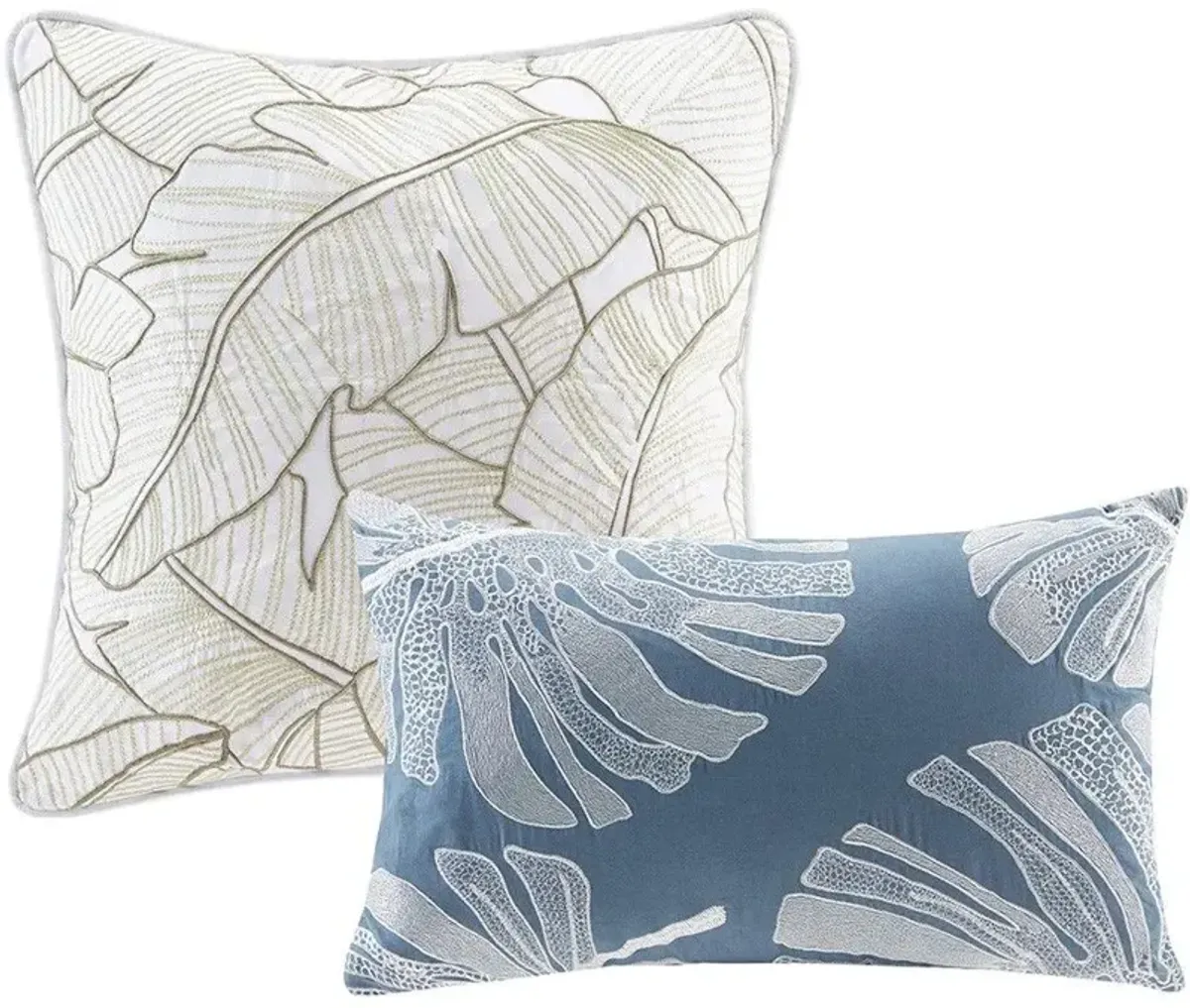 Olliix by Harbor House 5 Piece Multi King/California King Lorelai Cotton Printed Duvet Cover Set