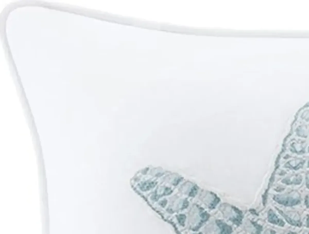 Olliix by Harbor House White Maya Bay Square Pillow