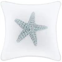 Olliix by Harbor House White Maya Bay Square Pillow