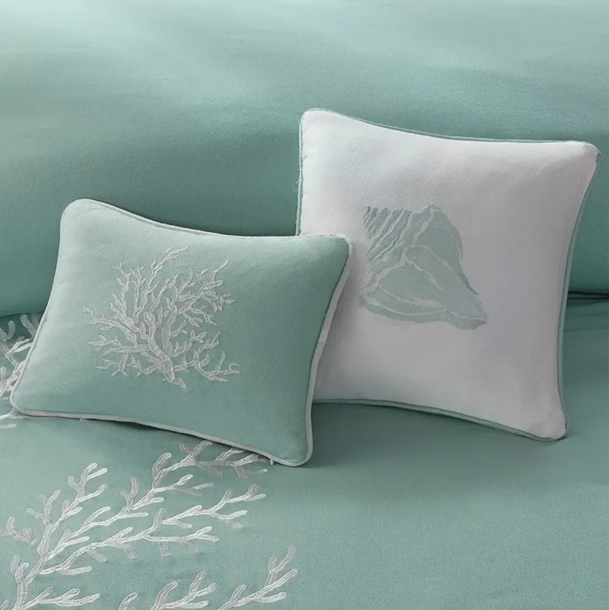 Olliix by Harbor House Coastline Aqua Oblong Pillow