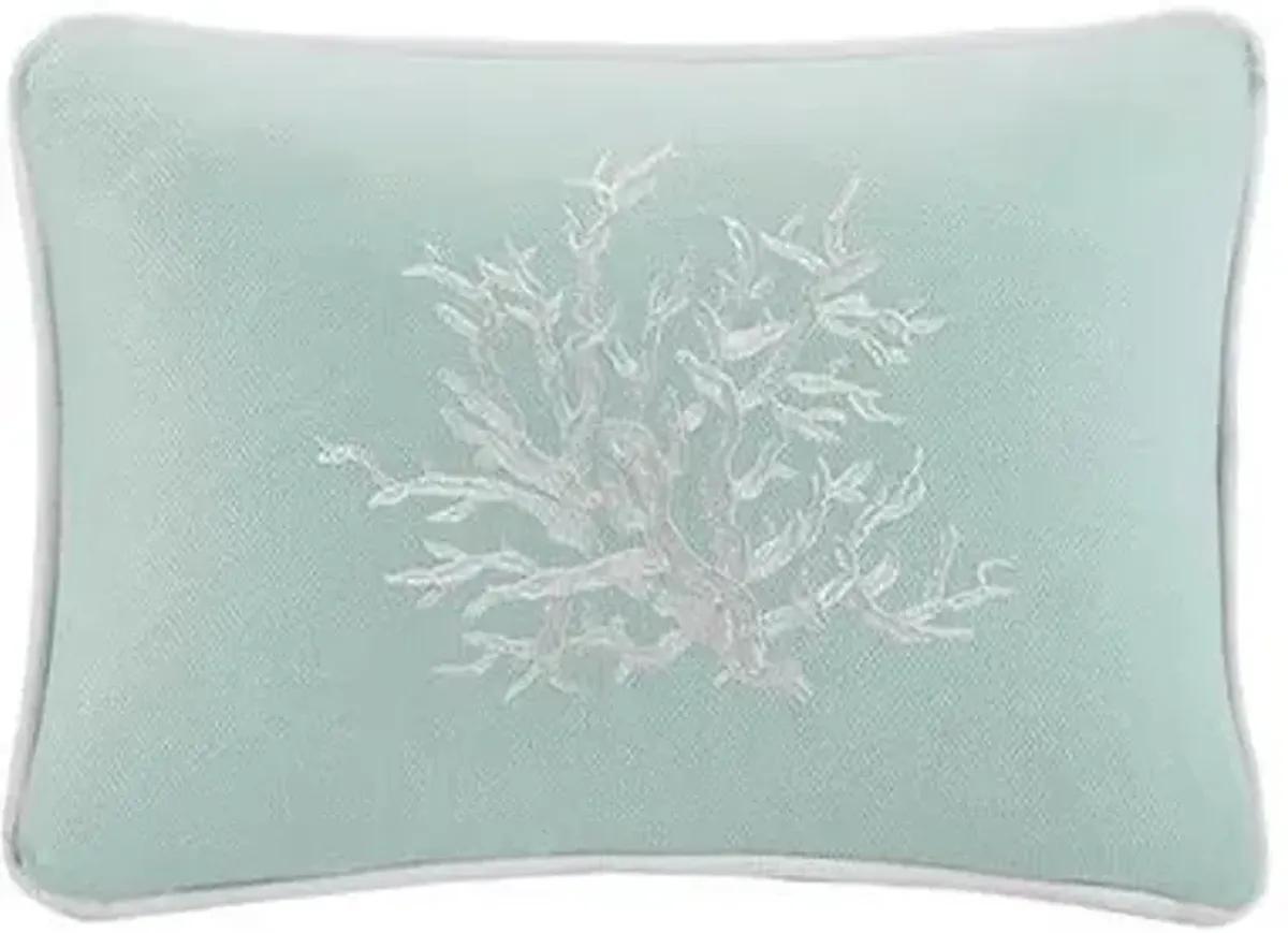 Olliix by Harbor House Coastline Aqua Oblong Pillow