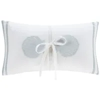 Olliix by Harbor House White Crystal Beach Embroidered Oblong Pillow