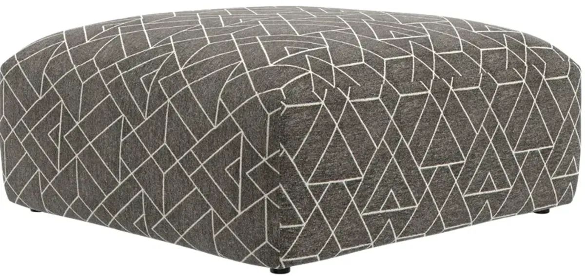 iAmerica Hill Two-Toned Umber Cocktail Ottoman