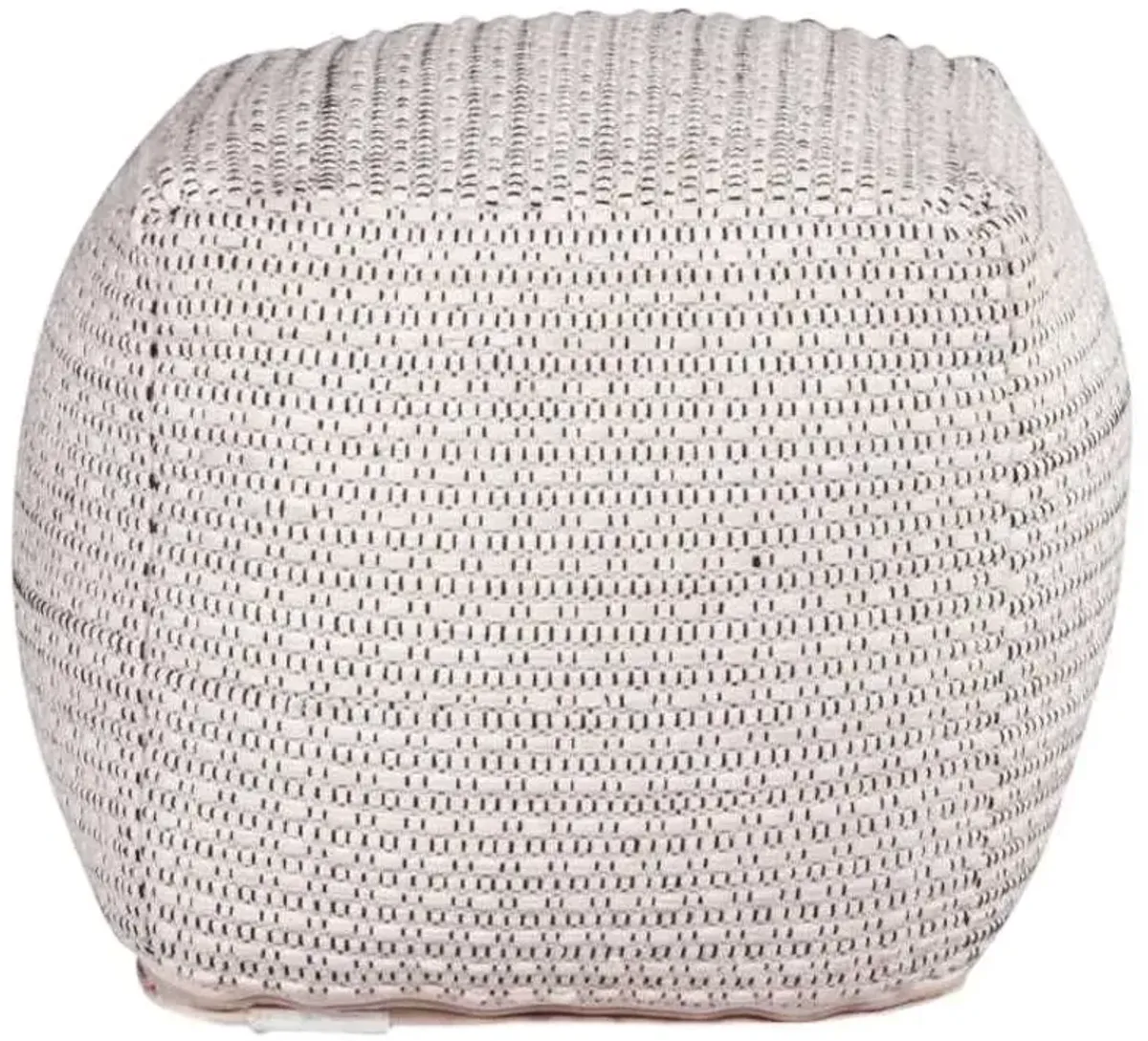 Steve Silver Co. Hakim Ivory Handwoven Pouf