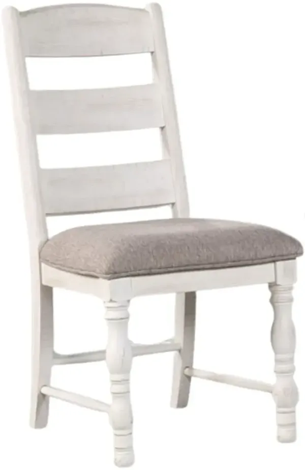 Steve Silver Co. Heston Beige/Weathered White Upholstered Dining Side Chair
