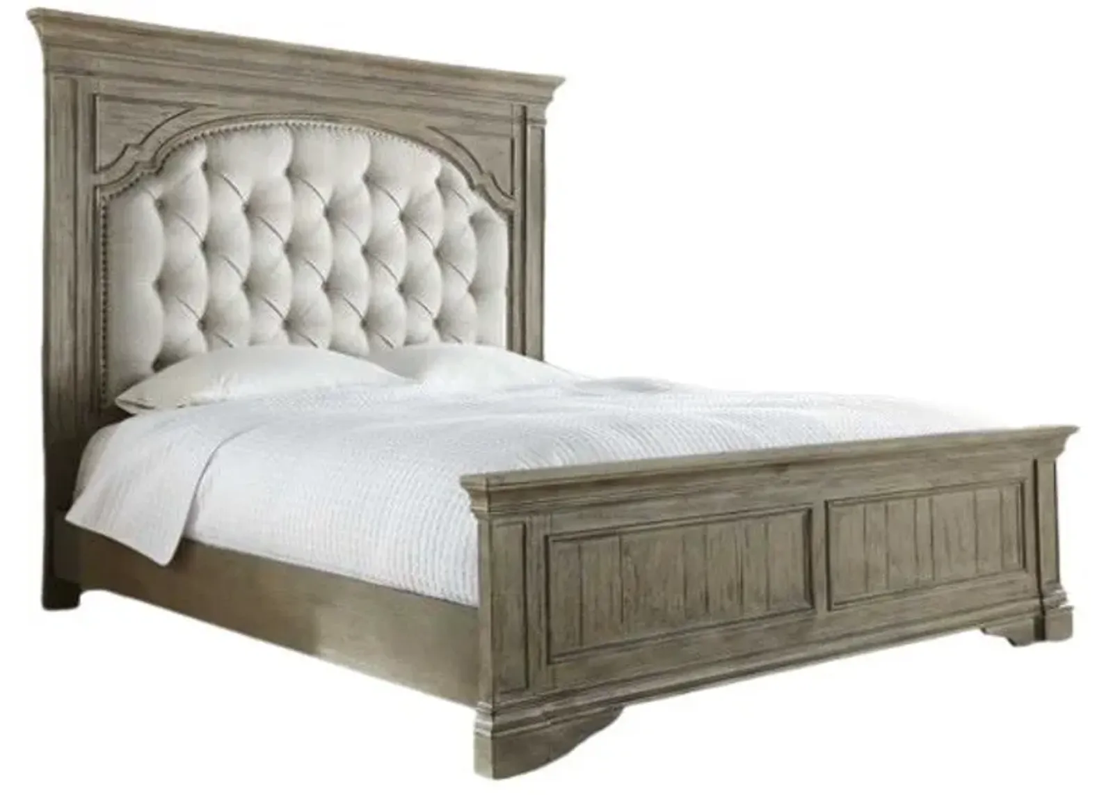 Steve Silver Co. Highland Park Waxed Driftwood King Panel Bed