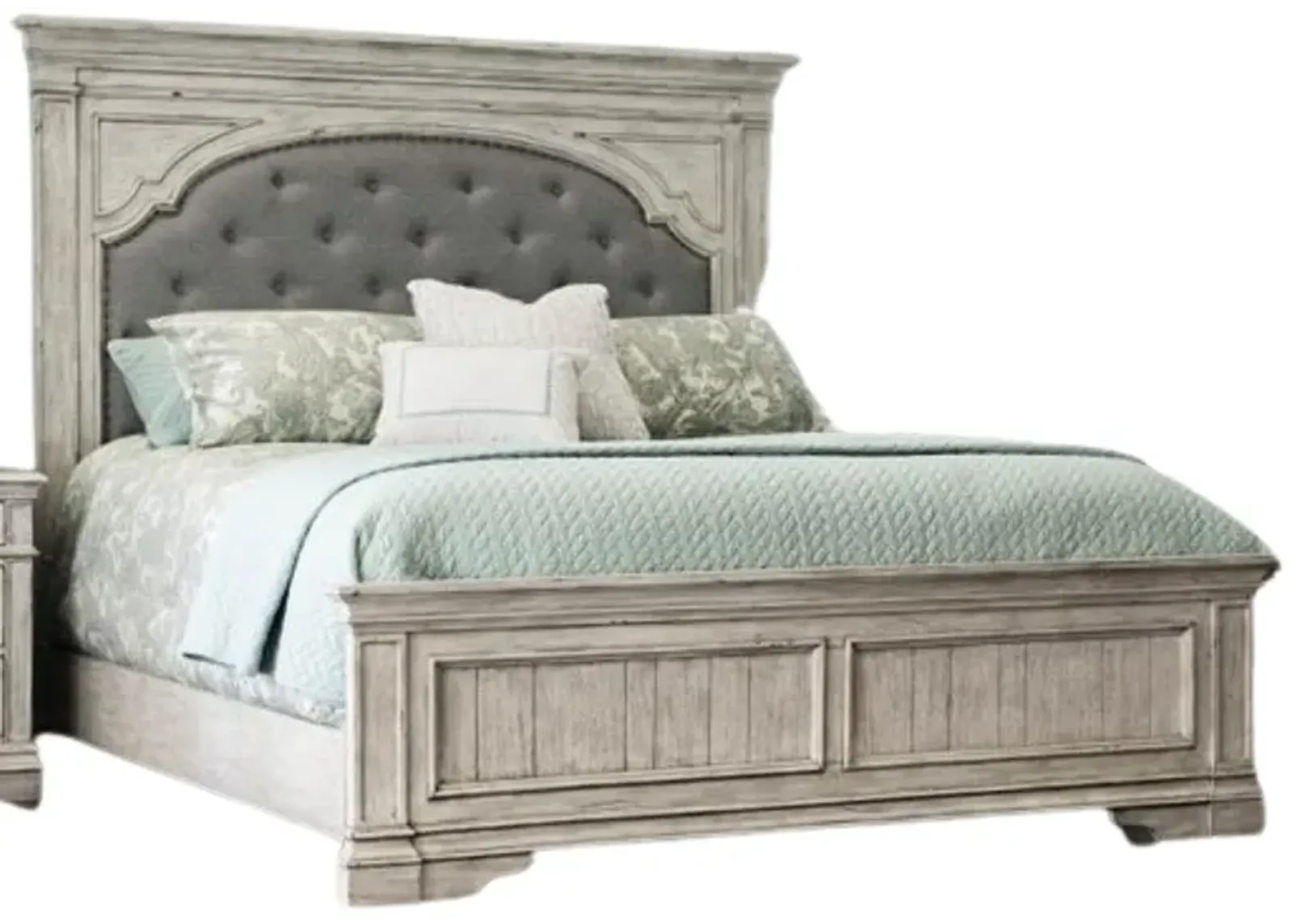 Steve Silver Co. Highland Park Cathedral White King Panel Bed