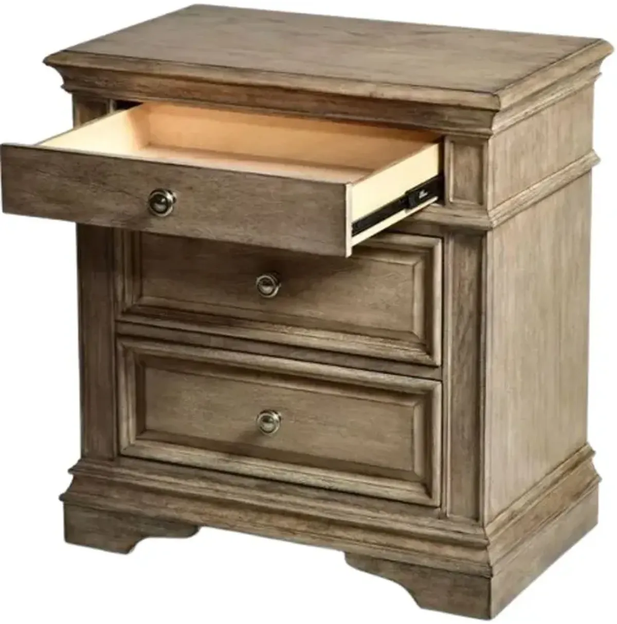 Steve Silver Co. Highland Park Waxed Driftwood Nightstand