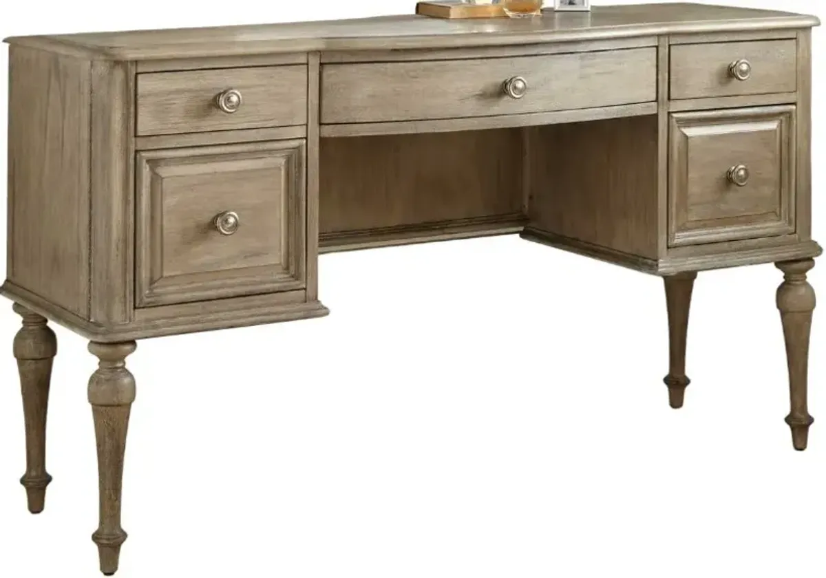 Steve Silver Co. Highland Park Waxed Driftwood Vanity Desk