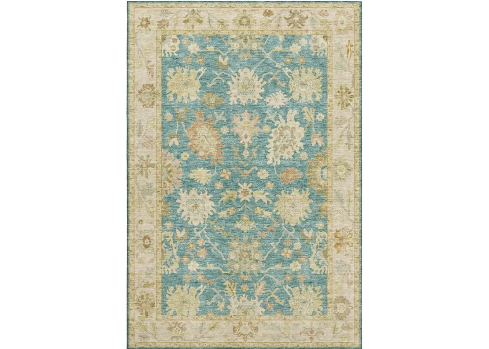 Dalyn Rug Company Hatay Teal 5'x8' Style 1 Area Rug