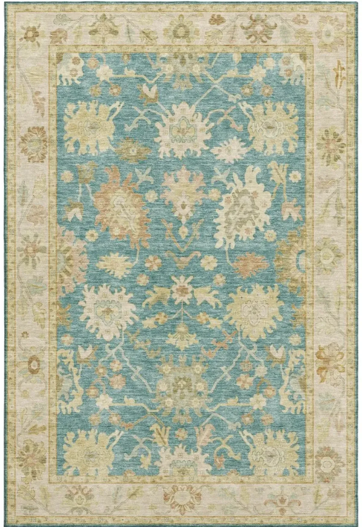 Dalyn Rug Company Hatay Teal 5'x8' Style 1 Area Rug