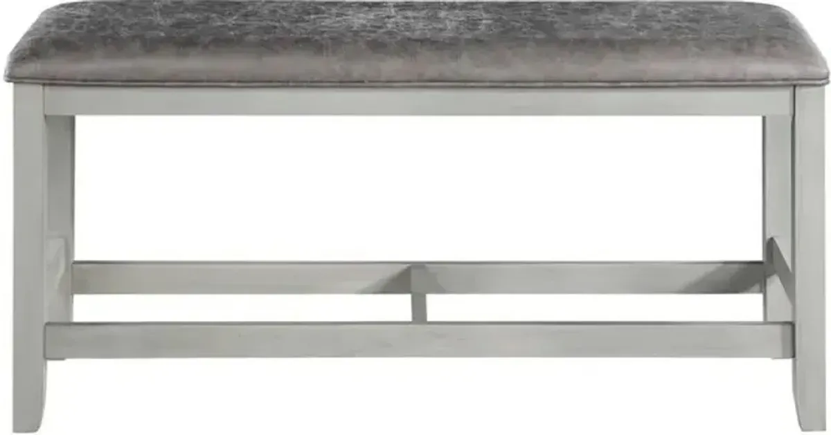 Steve Silver Co. Hyland Stone Gray Counter Bench