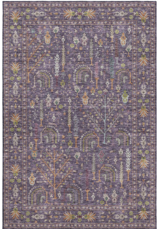 Dalyn Rug Company Hatay Purple 5'x8' Style 2 Area Rug