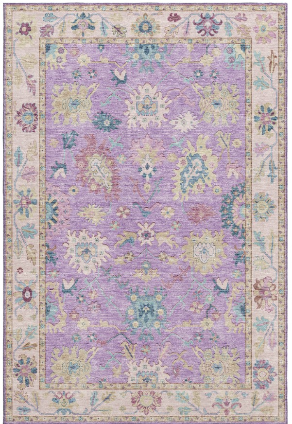 Dalyn Rug Company Hatay Purple 5'x8' Style 4 Area Rug