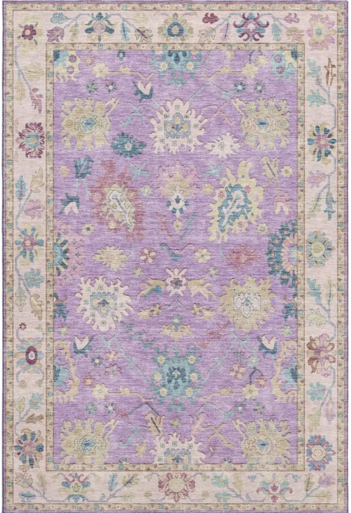 Dalyn Rug Company Hatay Purple 5'x8' Style 4 Area Rug